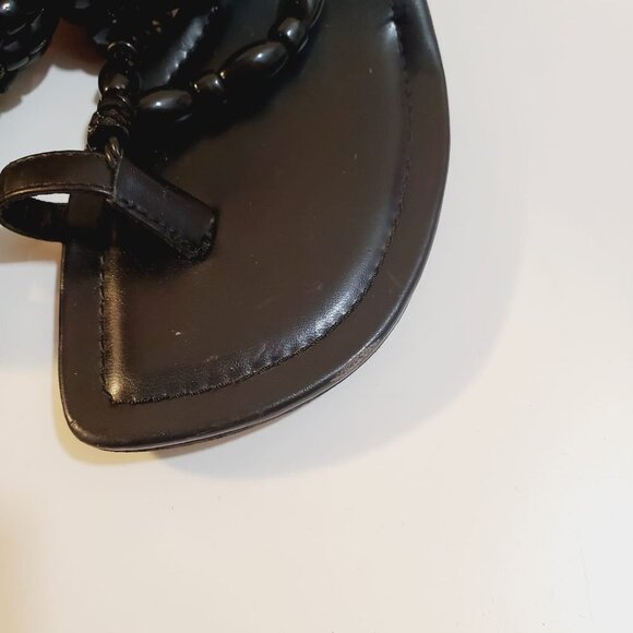 Ann Marino Black Sandals Size 7 - Picture 2 of 9